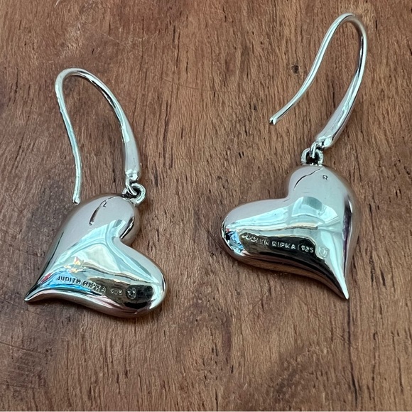 Judith Ripka Fine Jewelry Eros Diamond Heart Drop Earrings - Picture 6 of 10